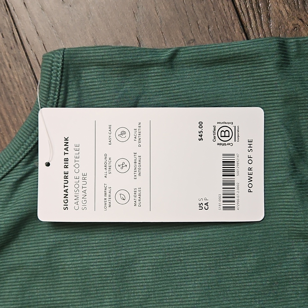 Athleta Signature Ribbed Tank, S - Picture 2 of 3